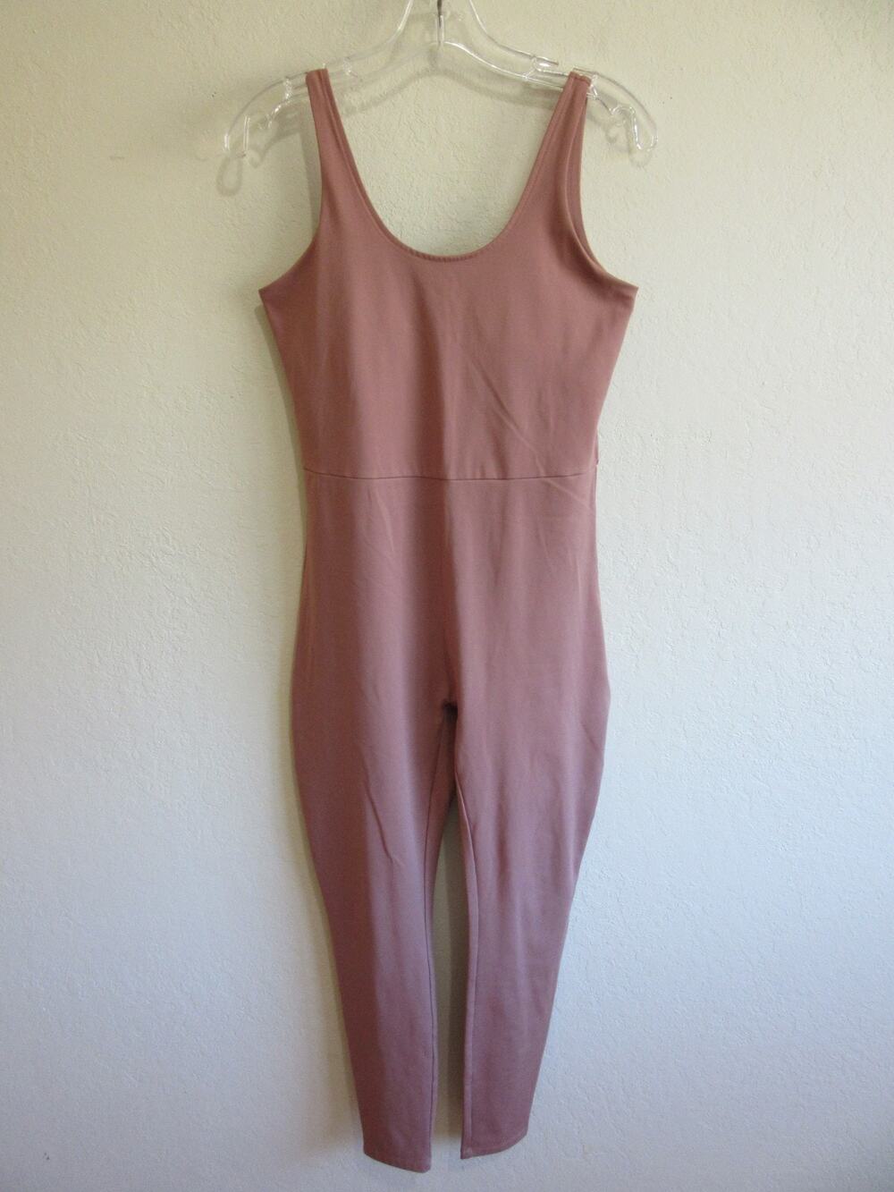 GIRLFRIEND COLLECTIVE Brown Athleisure Activewear L Jumpsuit-CA